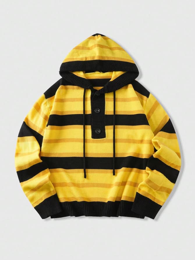 Hoodie Black and Yellow