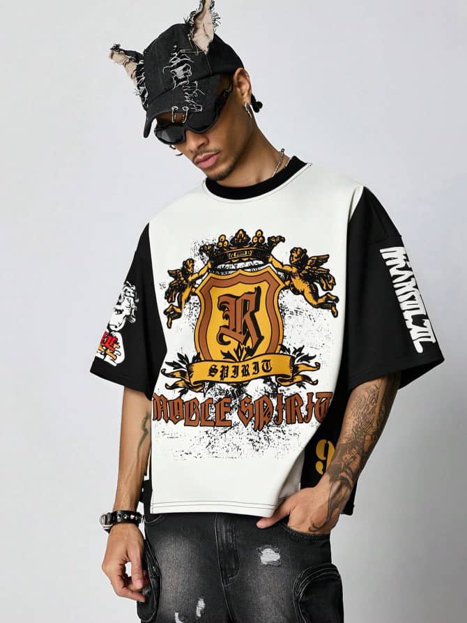 Black and Whit T-Shirt Spirit