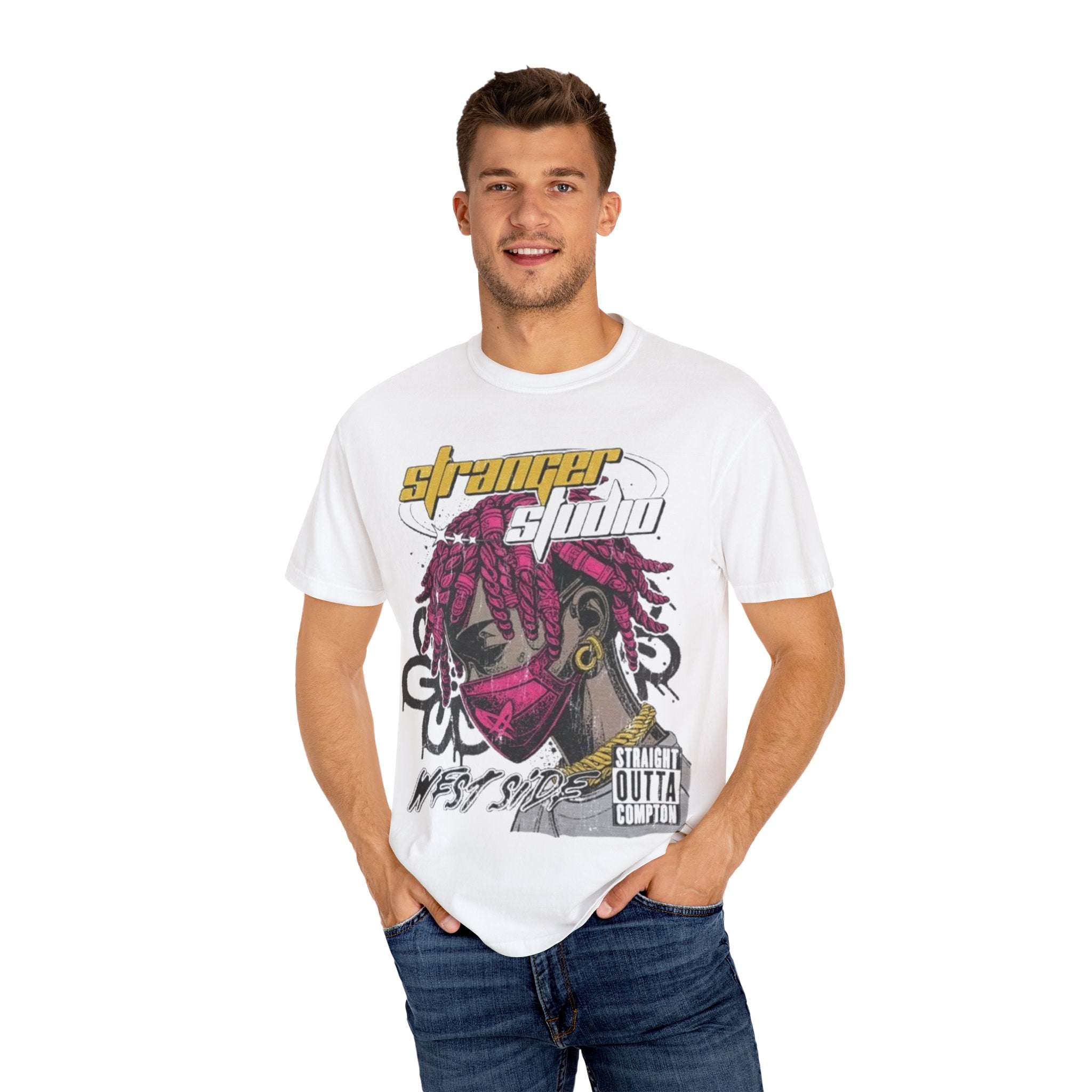 Urban Street Art Graphic Tee, Hip Hop T-shirt, Unisex Fashion Shirt, Trendy Gift for Music Lovers, Casual Wear for Festivals