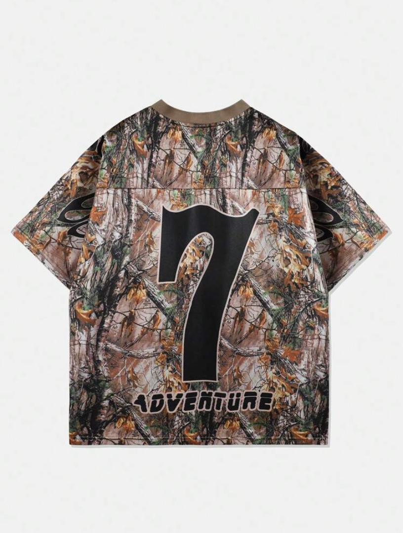 Street Life Men's Branch Print Sports T-Shirt 7