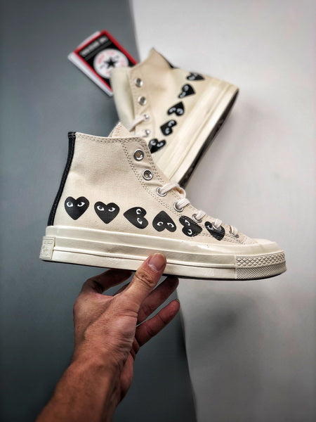 COMME DES GARÇONS PLAY CREAM ‘CHUCK 70 HIGH Boots