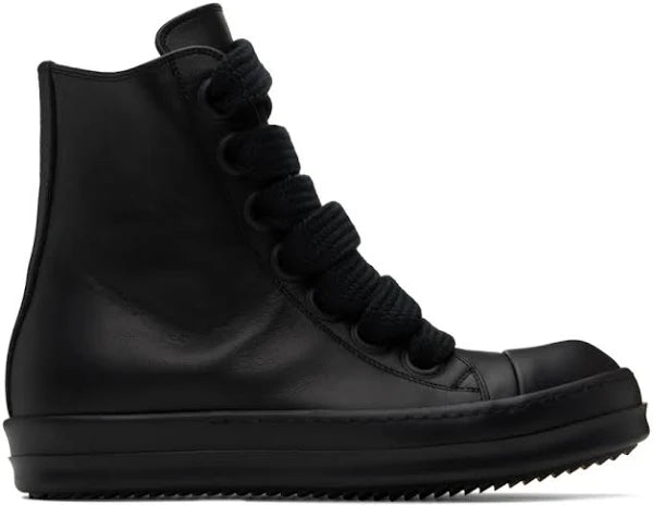 Rick Owens Black Jumbo Laced Sneakers